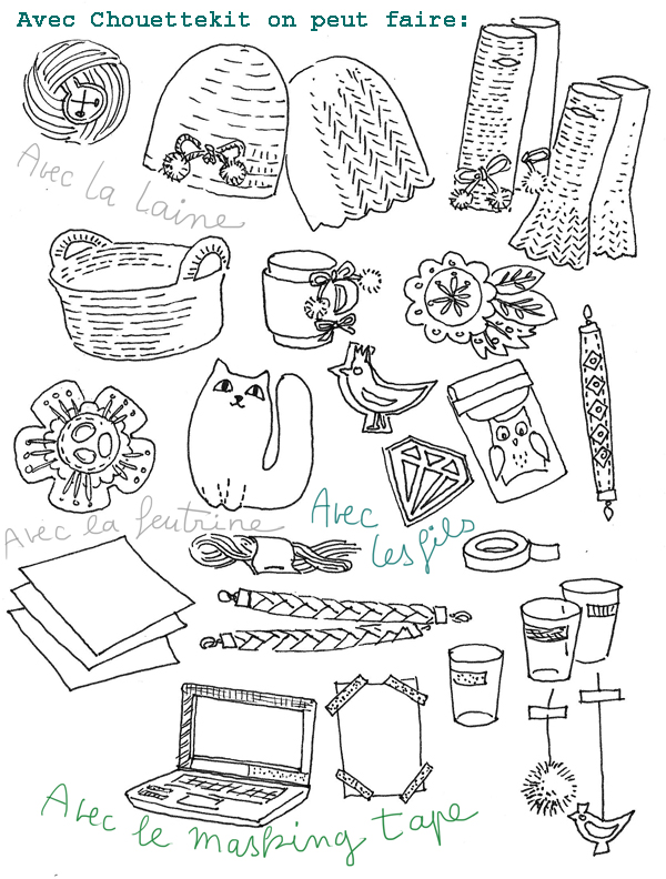 Réalisations possibles avec le Chouette Kit Hiver 2013
