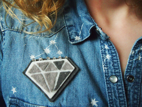 Diamant en feutrine Chouette Kit Hiver 2013