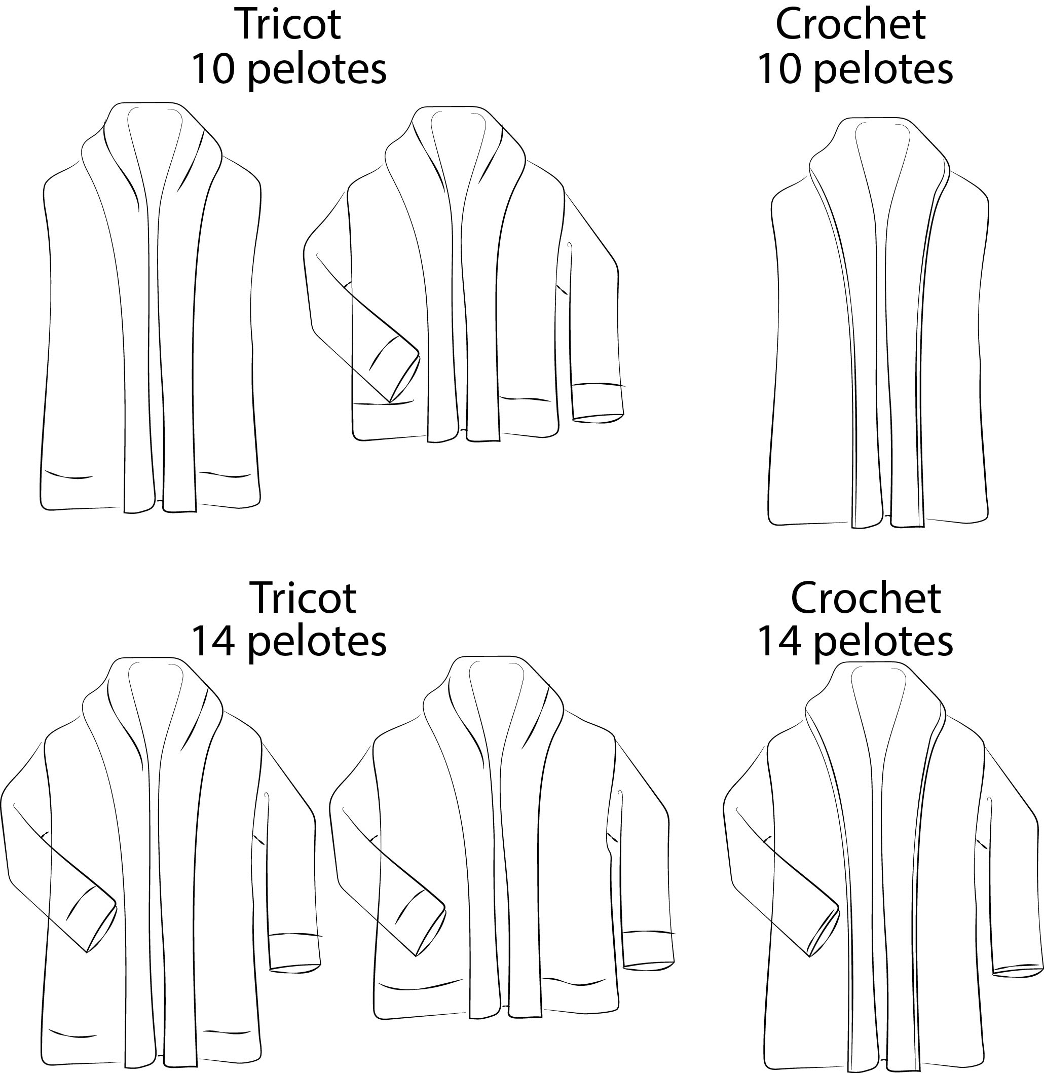 veste 10 et 14 pel