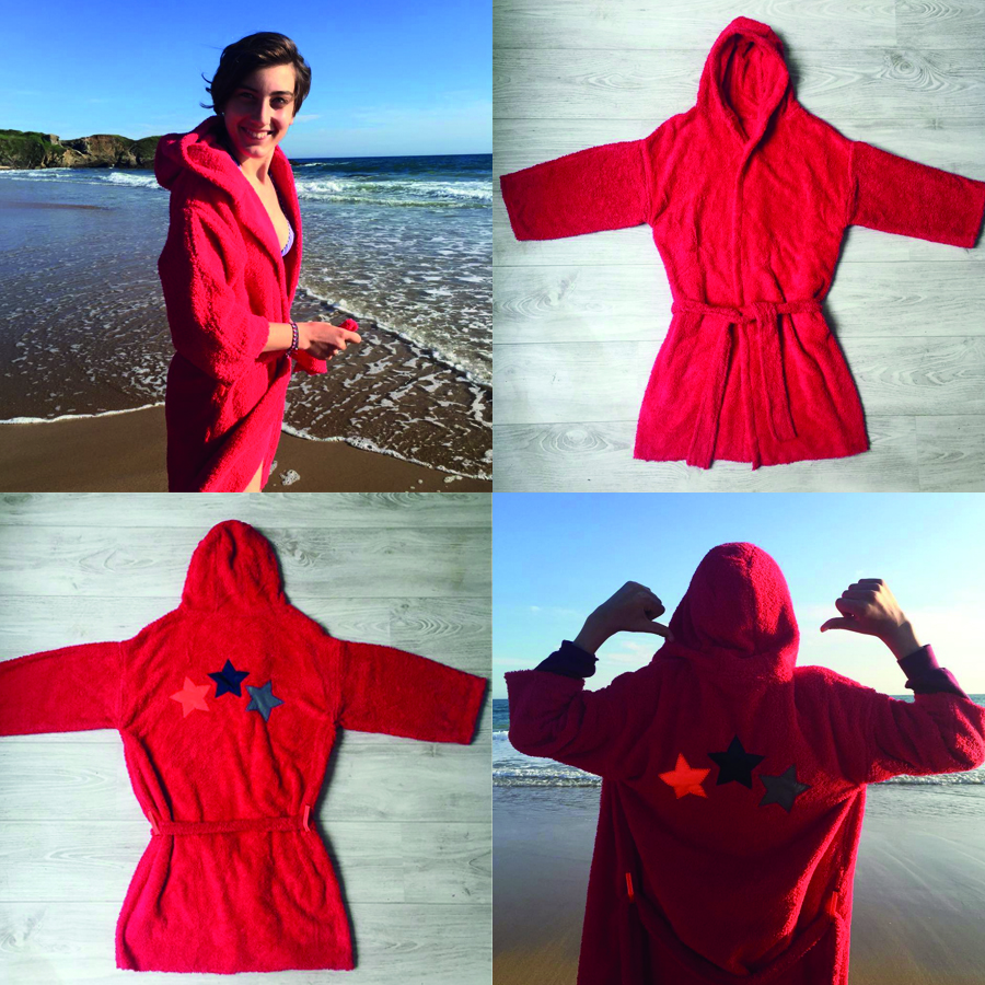 peignoir rouge