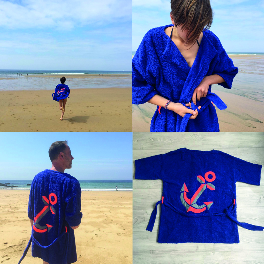 kit veste eponge bleue