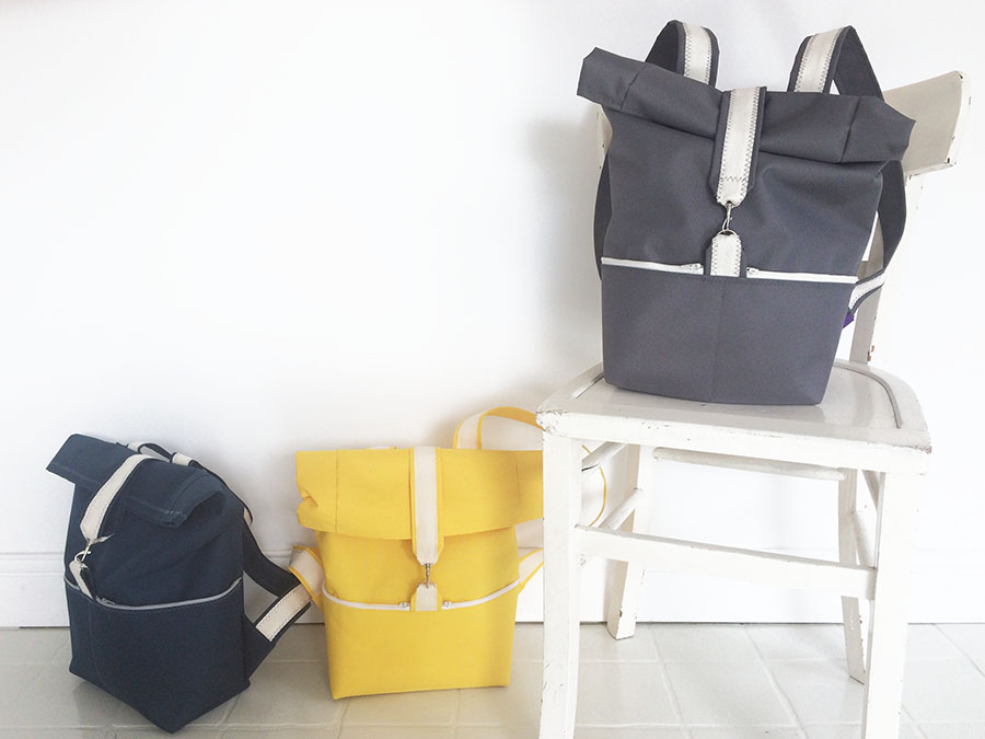 sac-a-dos trois couleurs