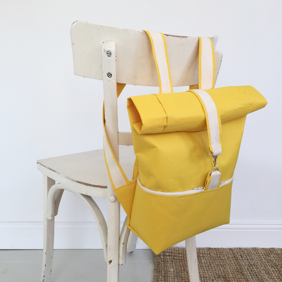 sac dos jaune Lewis