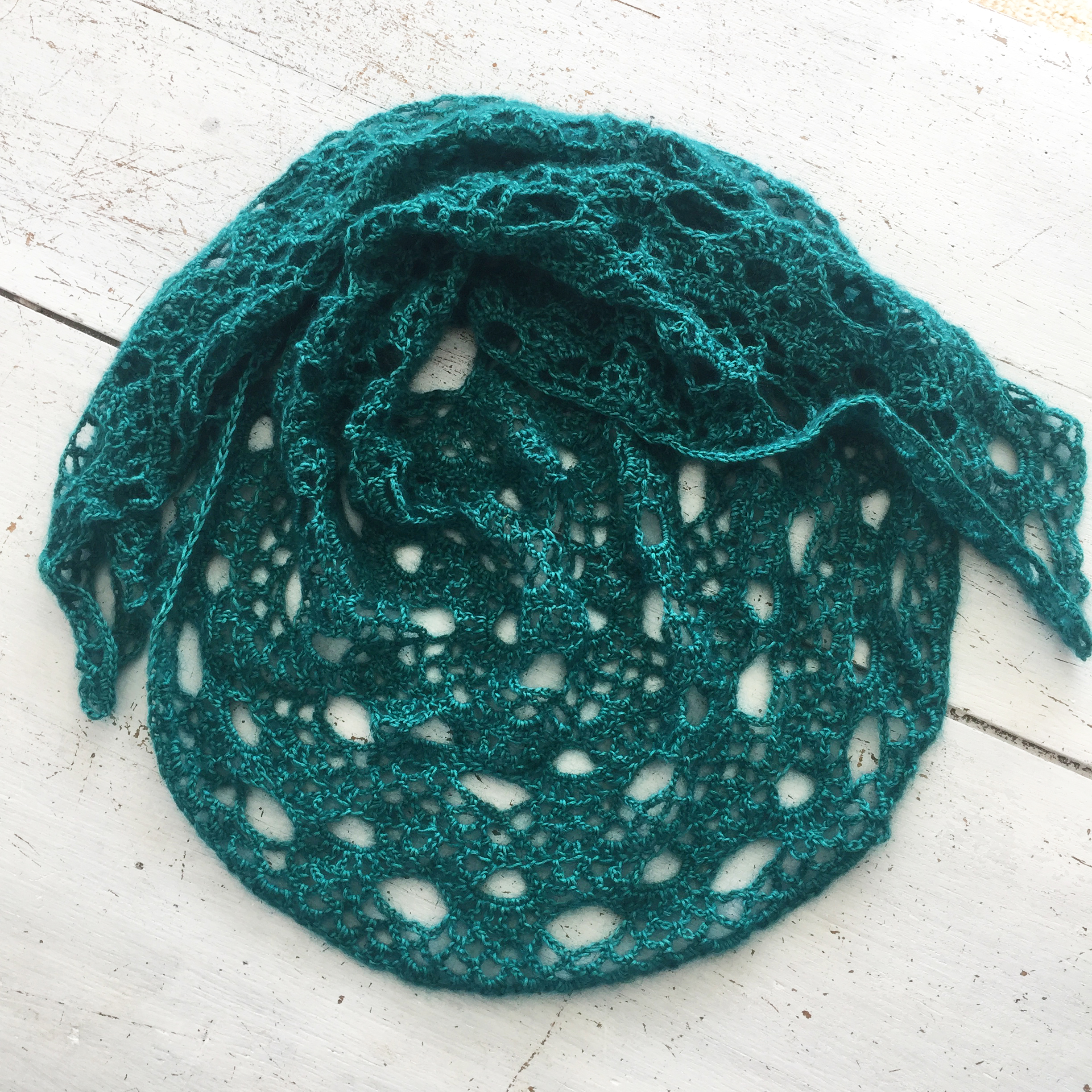 pointe peacock crochet vert intense 1000
