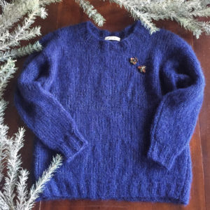pull basique col rond - kit crochet