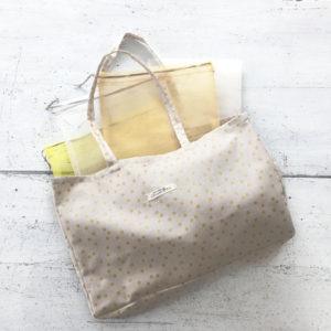 Shopping bag et pochons en tulle - kit couture facile