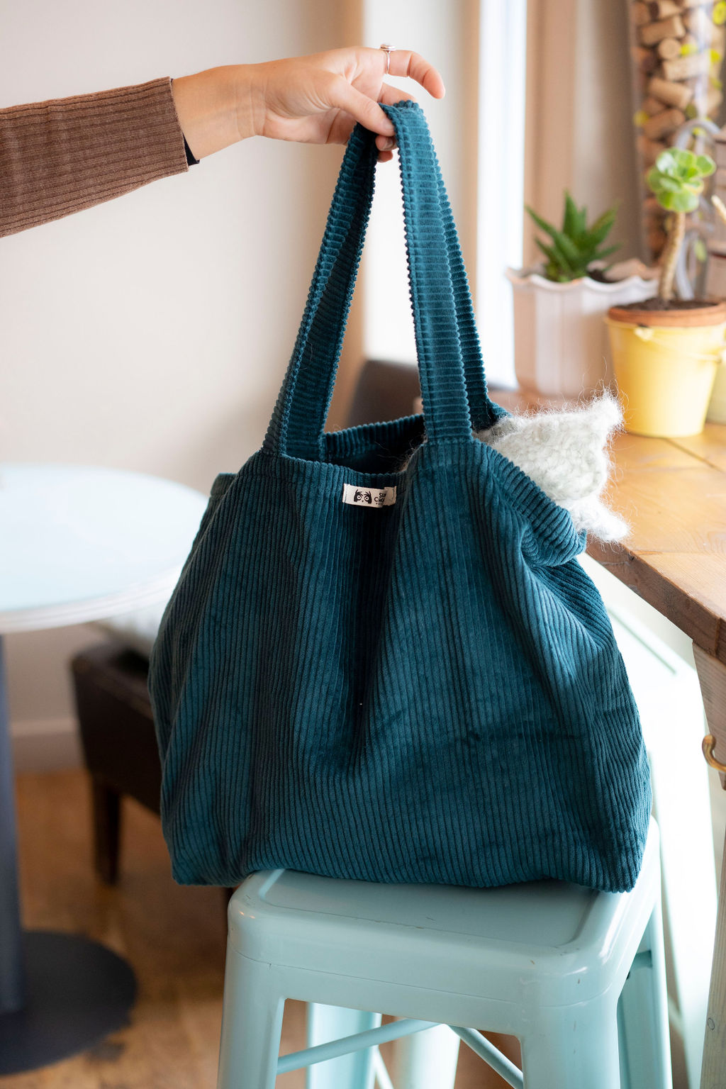 Kit couture - Shopping-bag en velours et pochons - Chouette Kit