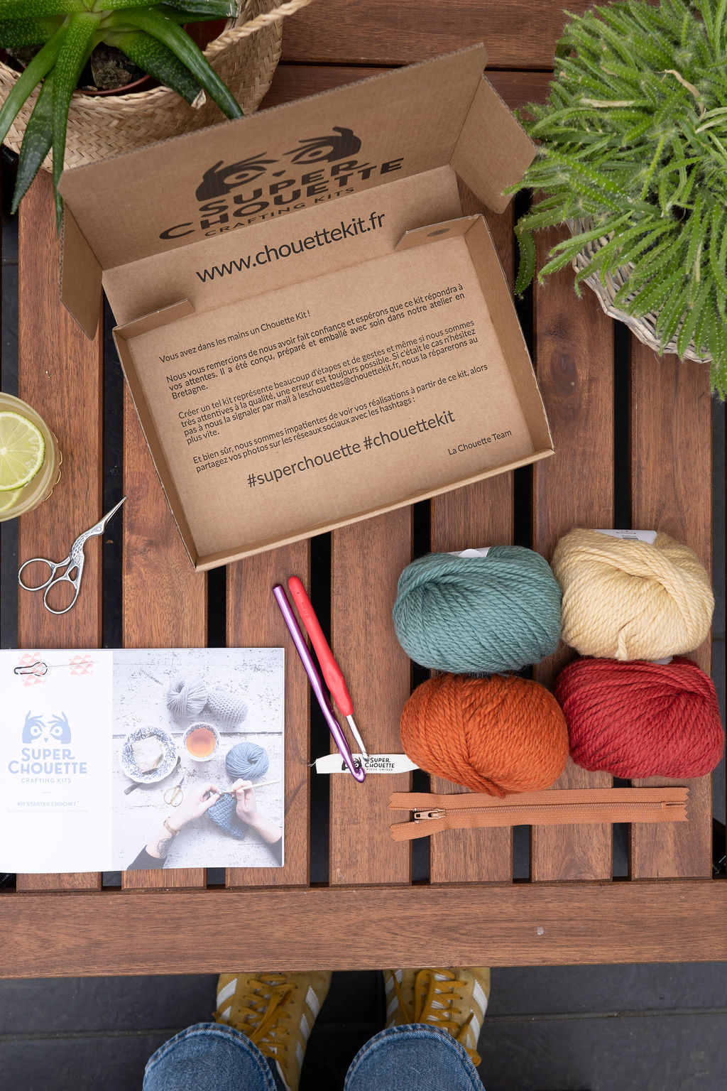 Kit Starter - Kit pour apprendre les bases du crochet - Niveau débutant