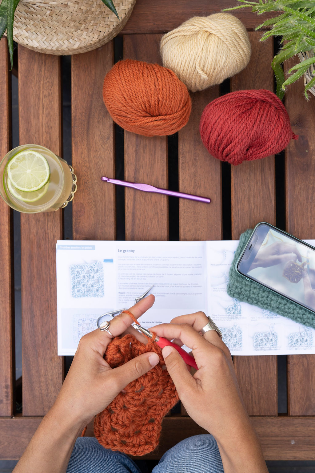 Kit Starter - Kit pour apprendre les bases du crochet - Niveau