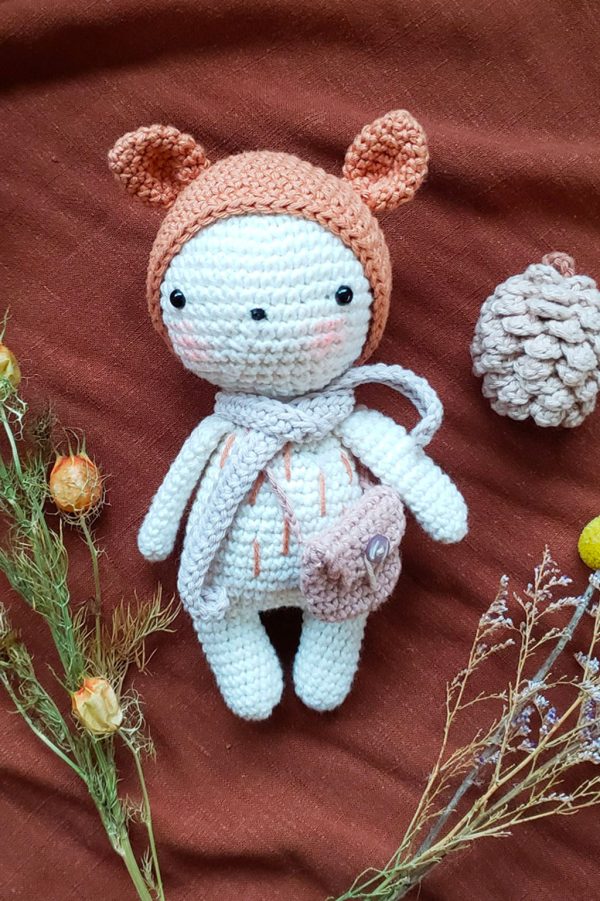 Kit de fabrication de mini doudou - peluche au crochet – Tricot-Thé Serré