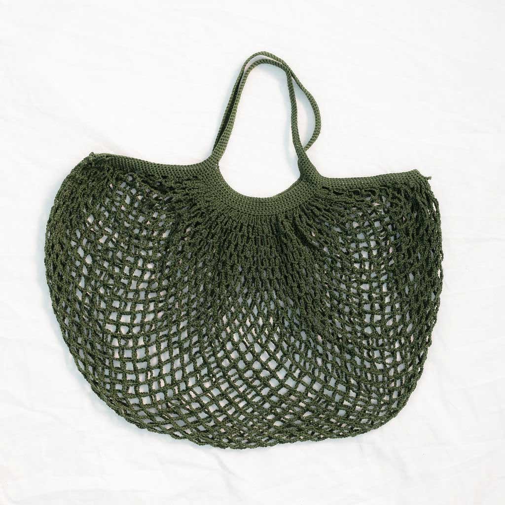 Kit Crochet - Grand sac filet chiné - Super Chouette