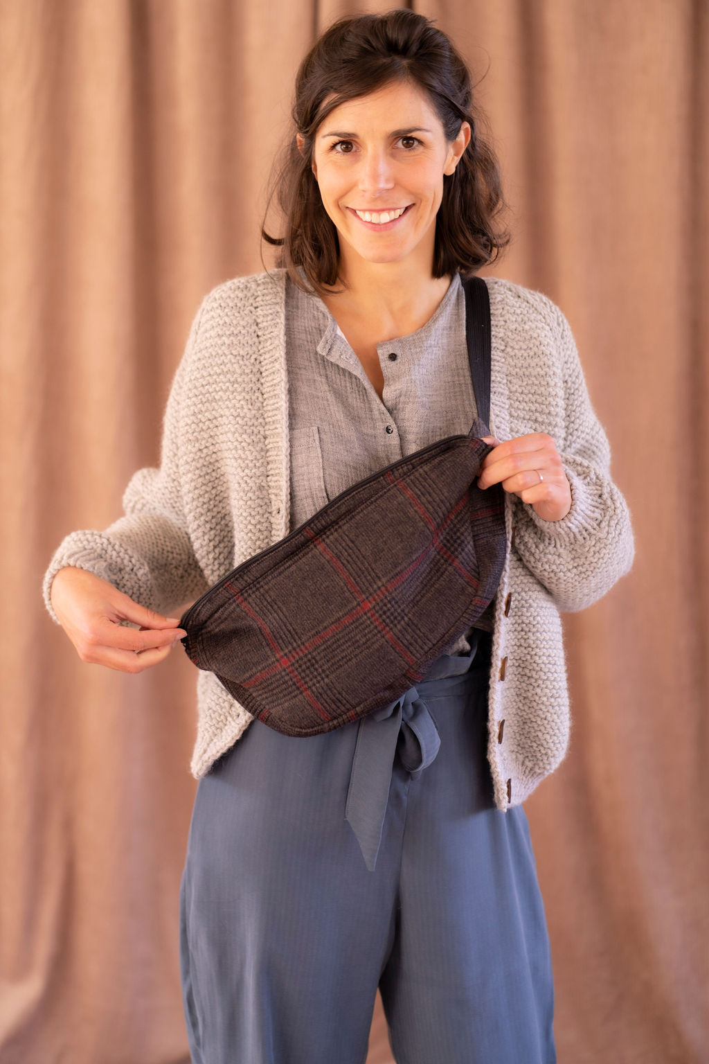 Sac banane a clearance carreaux
