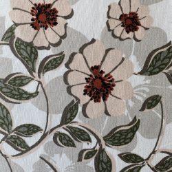 Demi-natté motif floral