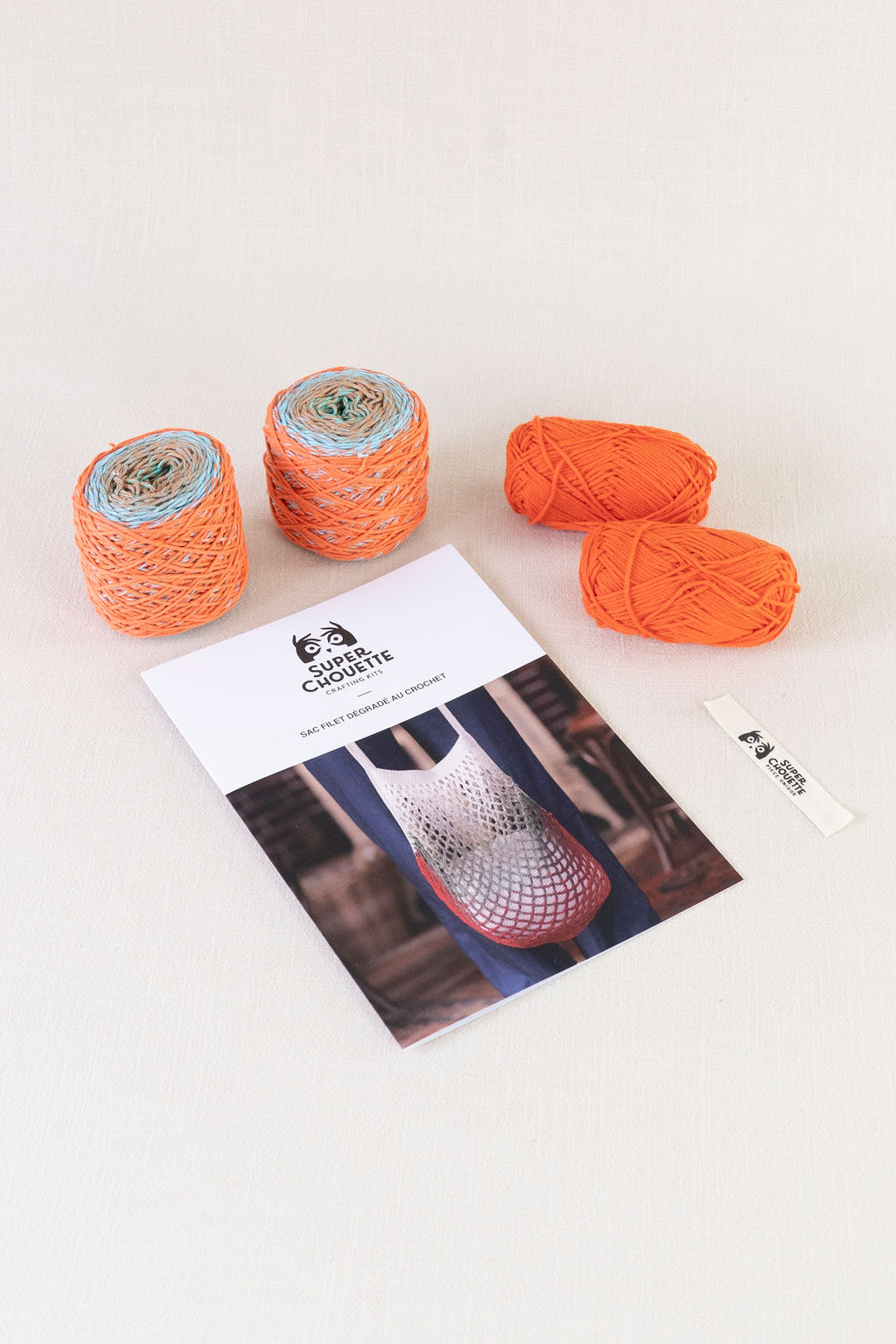 Kit Crochet - Sac filet dégradé - Chouette Kit
